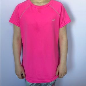 Girls pink champion top